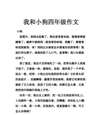 小狗的故事：一只可爱的小狗的成长之路