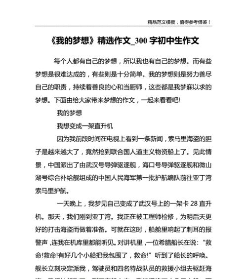 梦想终不破——一个少年的成长历程